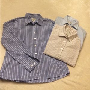 Women’s L.L. Bean 3 Top Bundle Button down Small